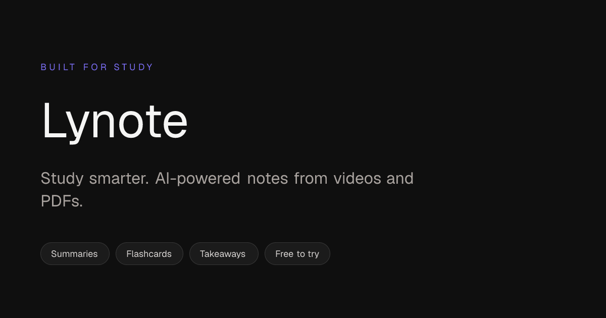 Sign In — Lynote